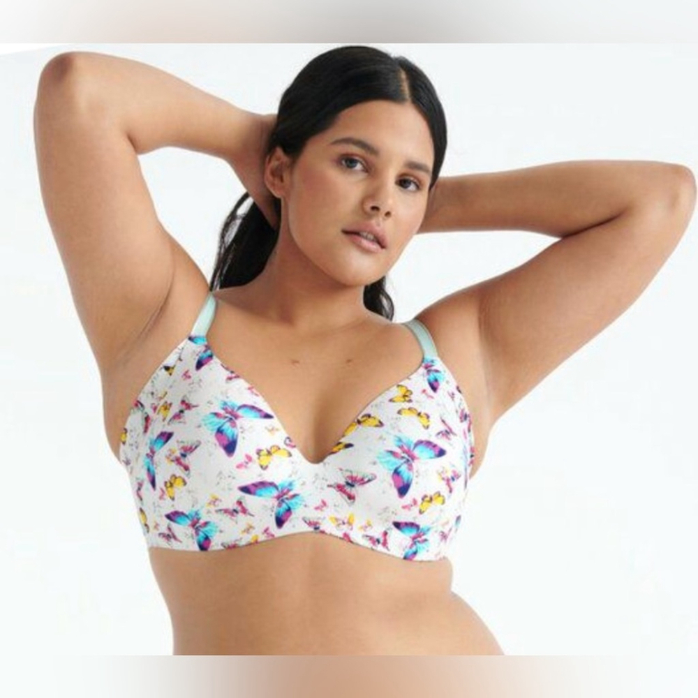 Knix - Padded V-Neck Bra Thin Strap